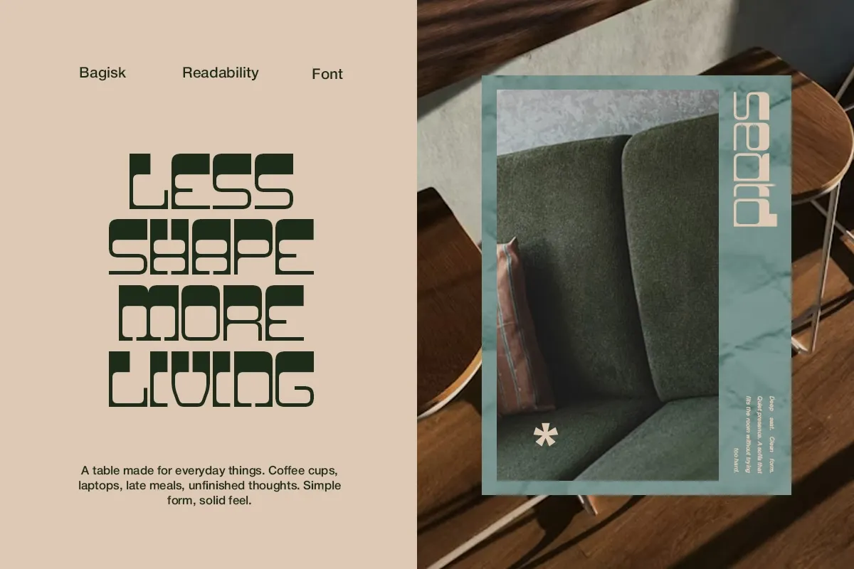 Bagisk - Geometric Display Font