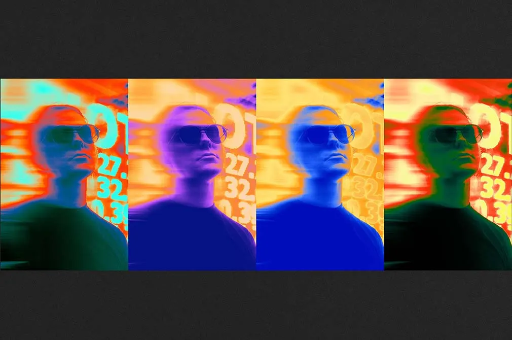 Thermal Camera Poster Effect