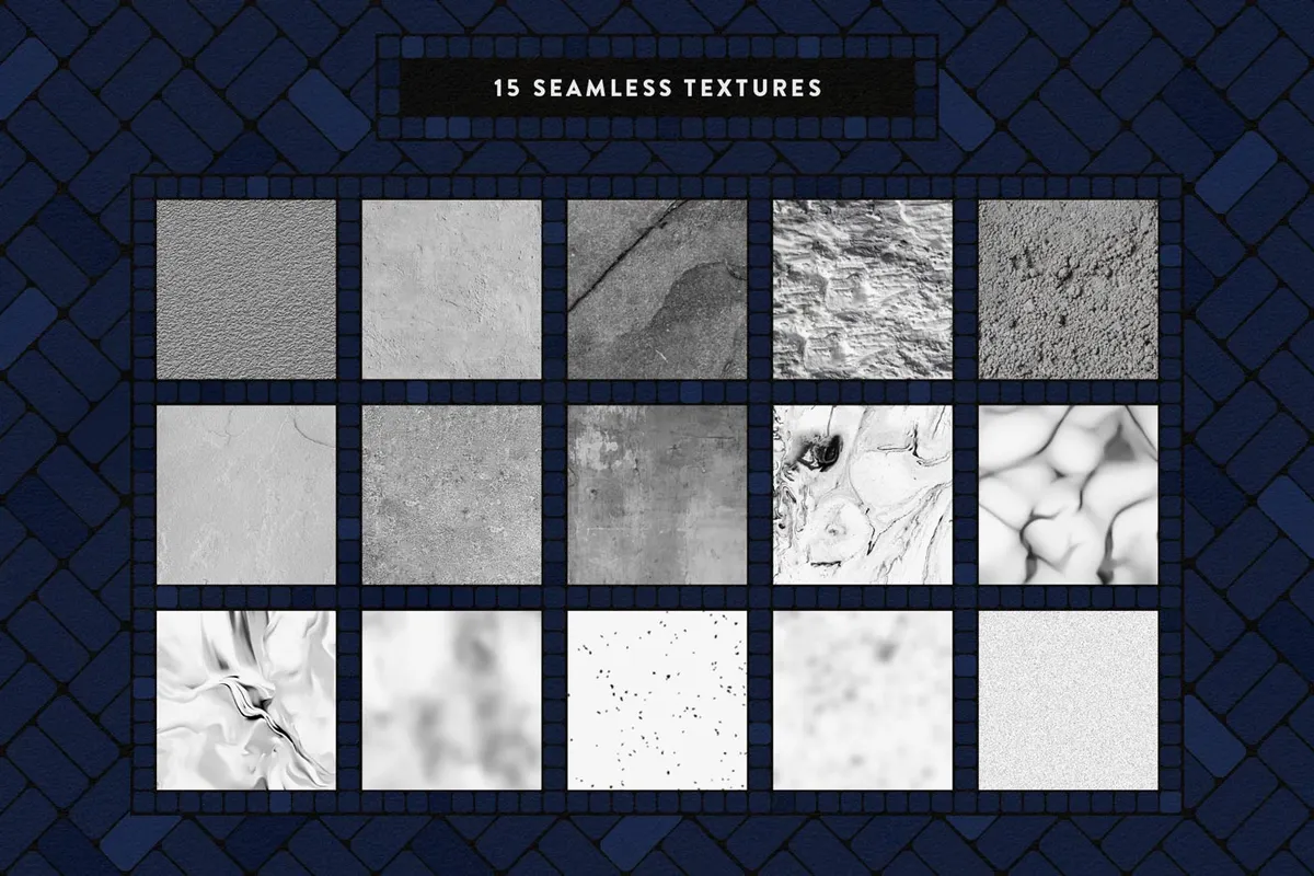 Mosaic Tile Illustrator Brushes