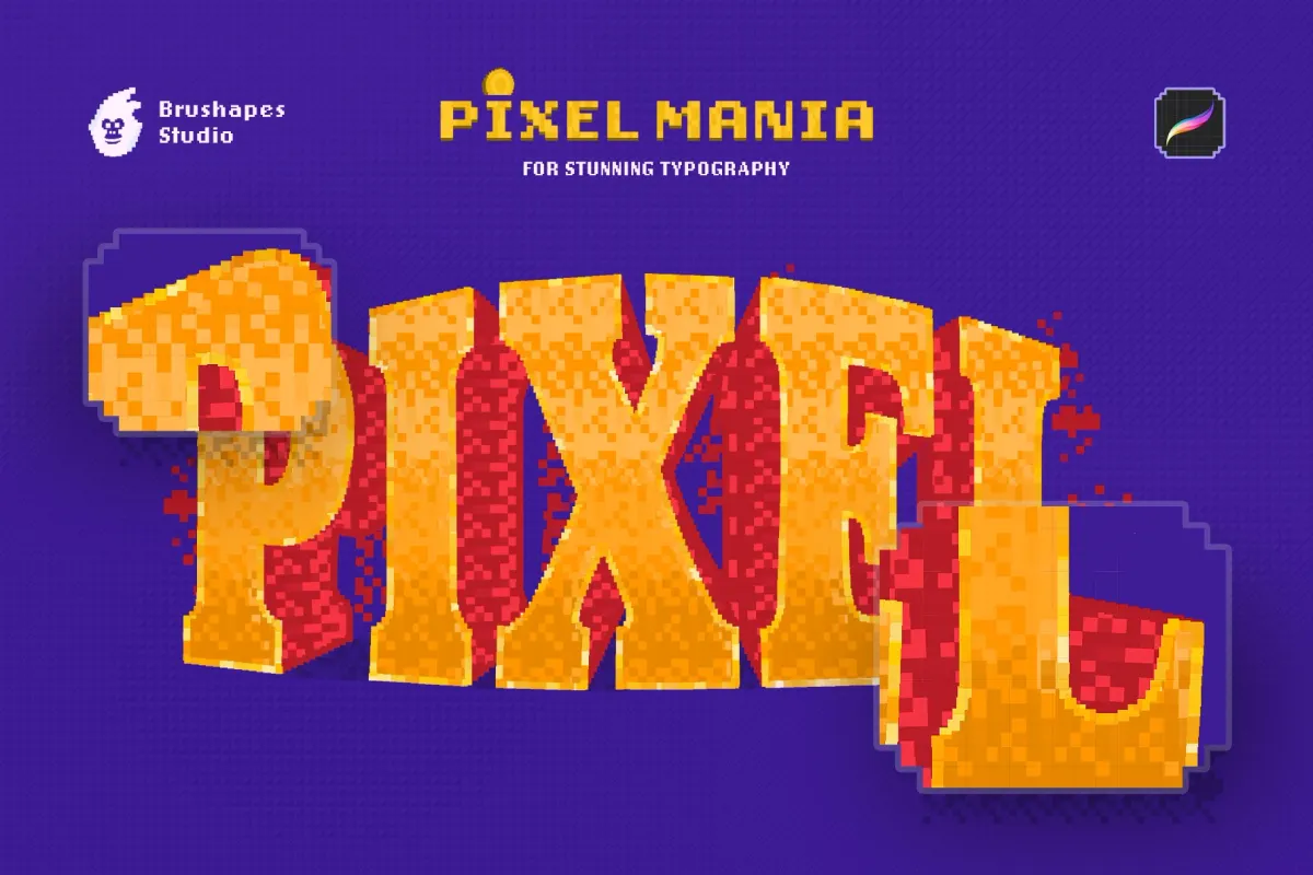 Pixel Mania Procreate Brushes