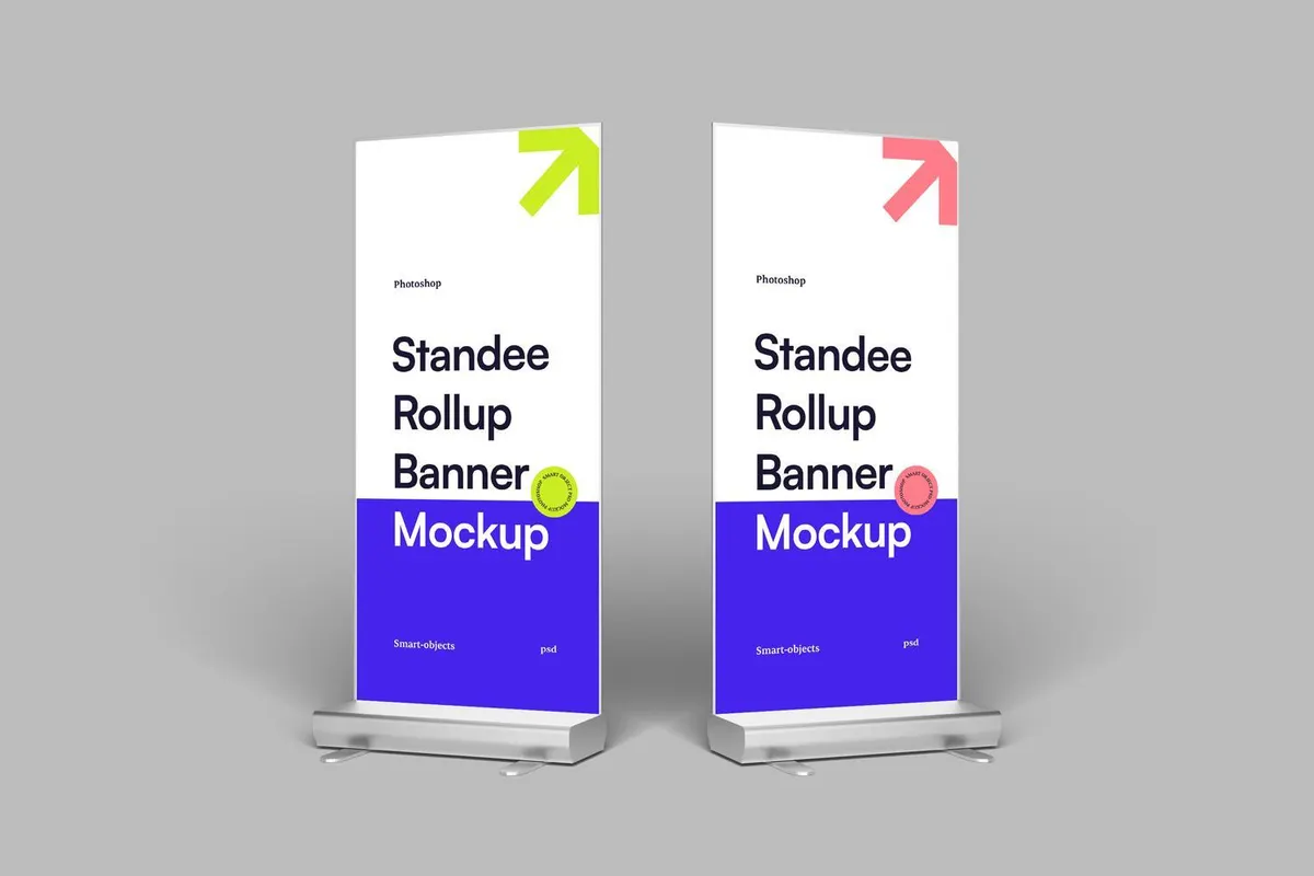 Standee Rollup Banner Mockups