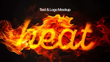 Melting Fire Flames Text Effect