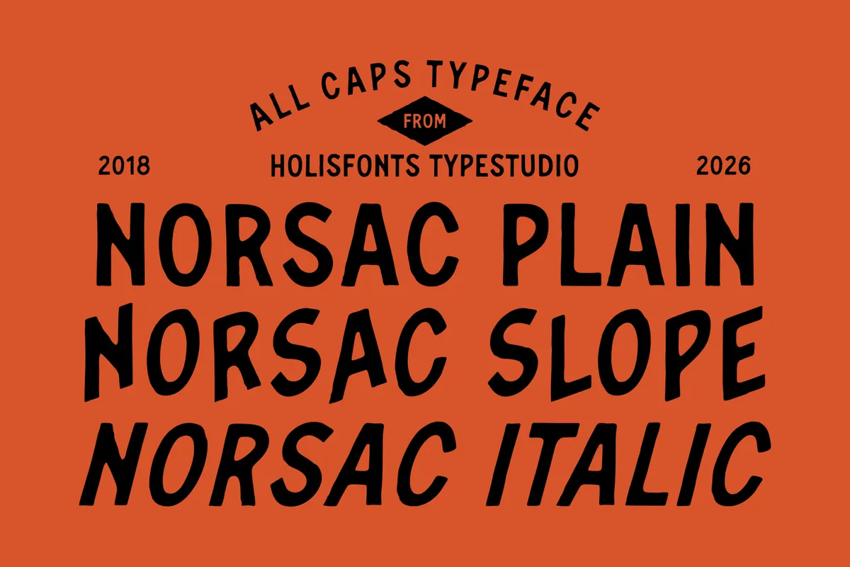 Norsac - Vintage Workwear Caps Font