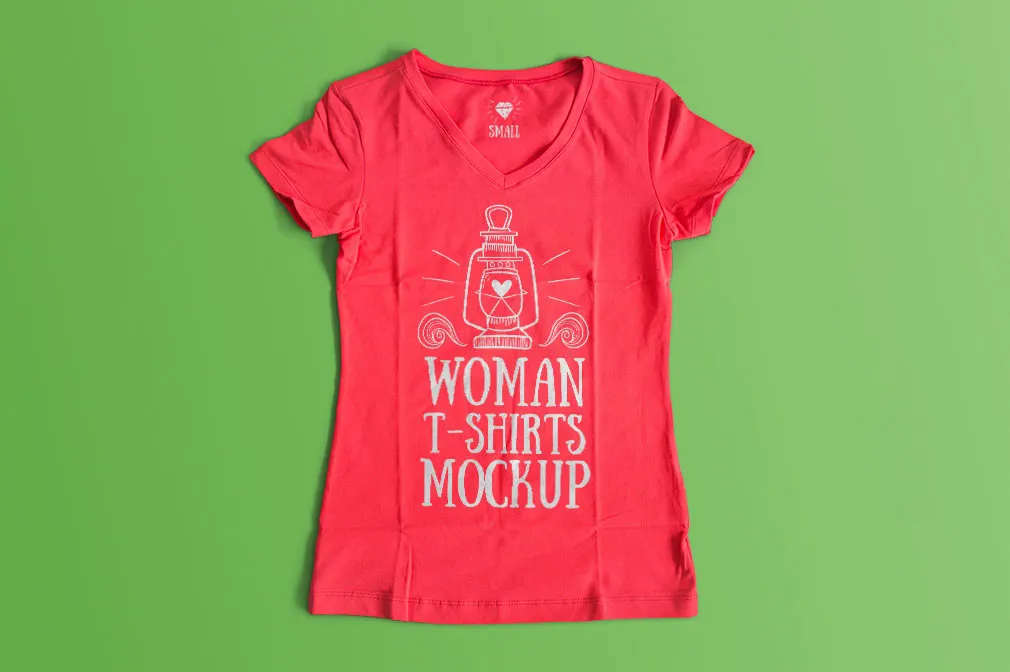 Woman T-Shirt Mockup