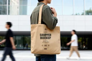 Canvas Tote Bag Mockup