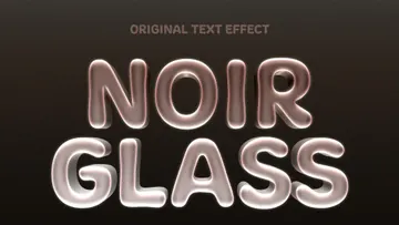 Noir Glass Text Effect
