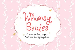Whimsy Brides - Whimsical Curly Font
