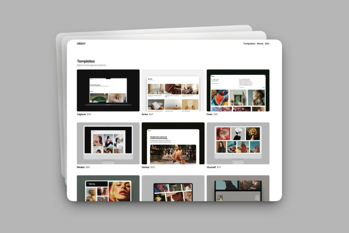Orssy - Clean Portfolio Framer Template