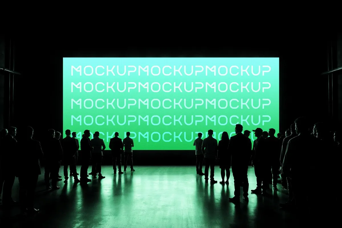Event Hall 21:9 Screen Mockup