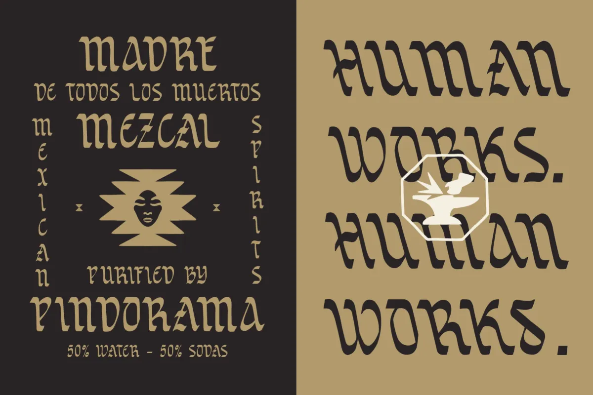 Sortvane - Handcrafted Blackletter Display Font