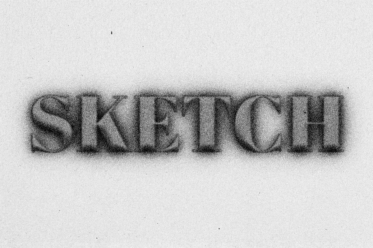 Powder Pencil Text Effect