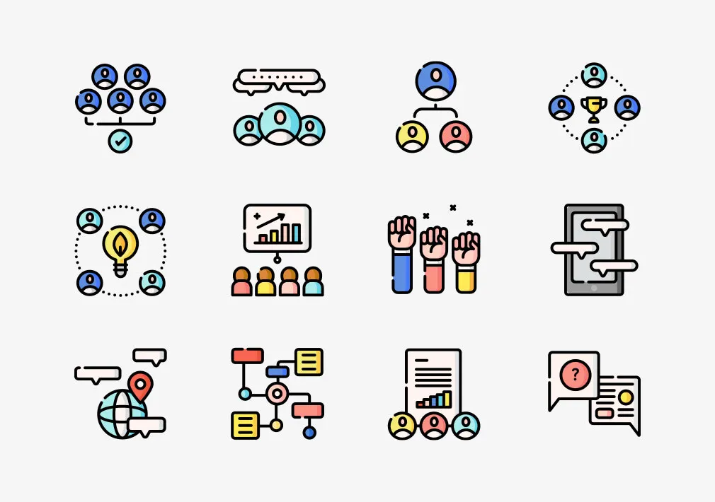 Teamwork Free Vector Icons