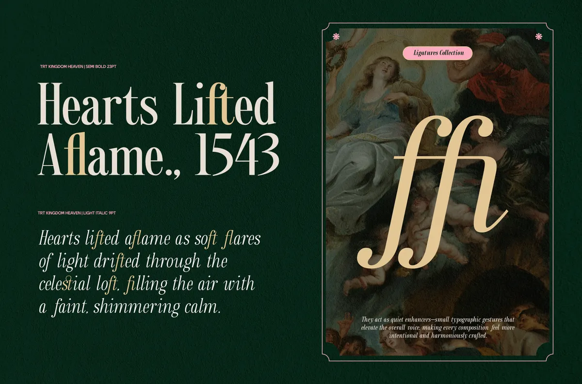 TRT Kingdom Heaven - Elegant Serif Font
