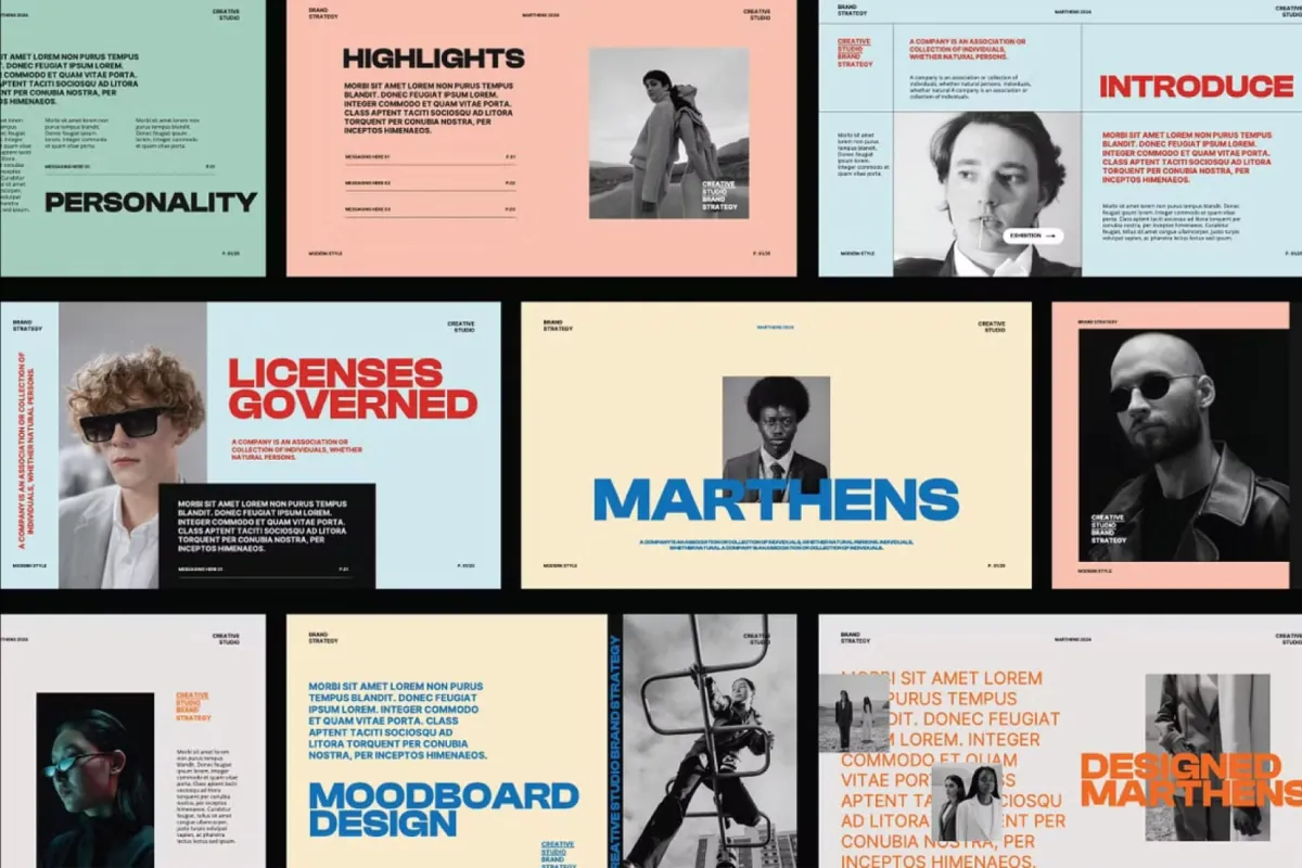 Marthens - Brand Strategy Google Slides Template