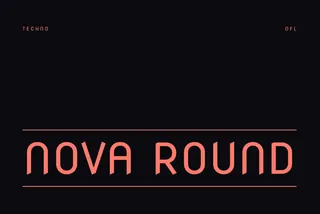 Nova Round Tech Font