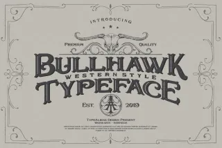 Bullhawk - Vintage Western Font
