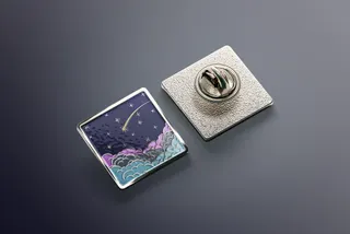 Enamel Pin Mockups Set