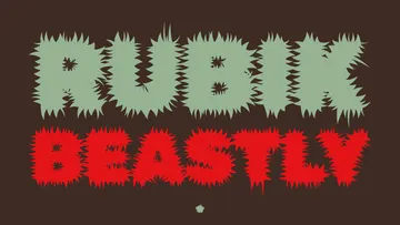 Rubik Beastly - Free Furry Monster Font