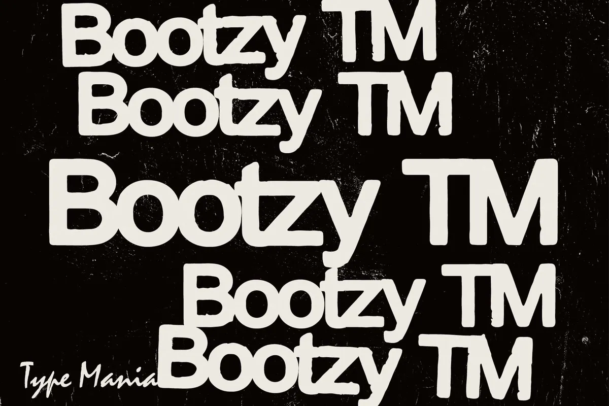 Bootzy TM | Rugged Dynamic Font