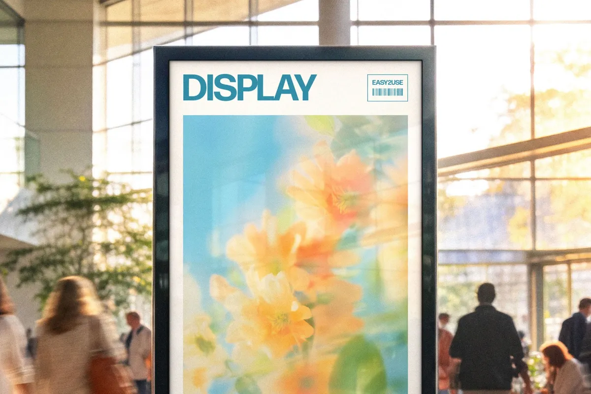 Event Hall Digital Signage Mockup