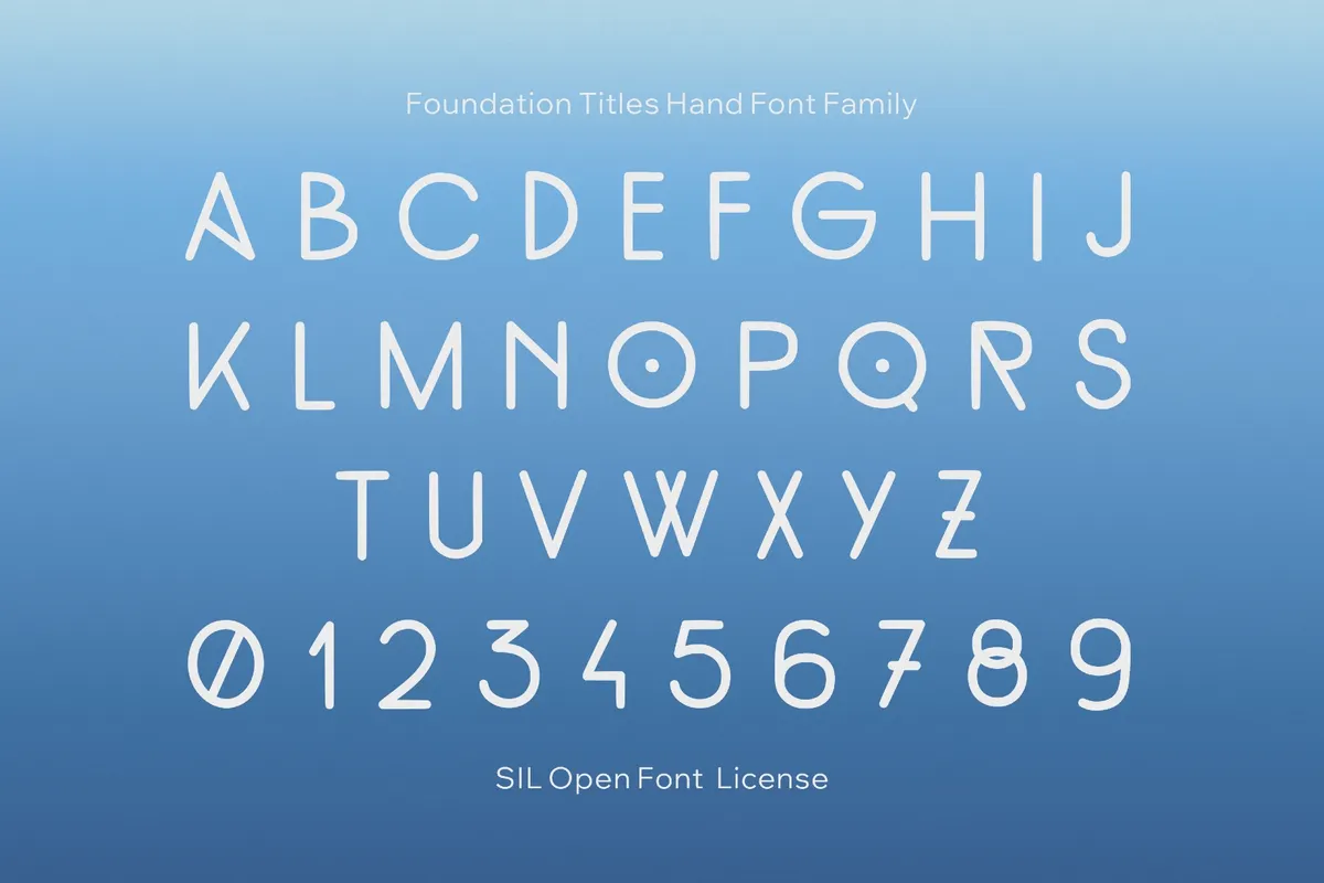FoundationTitlesHand Font Family