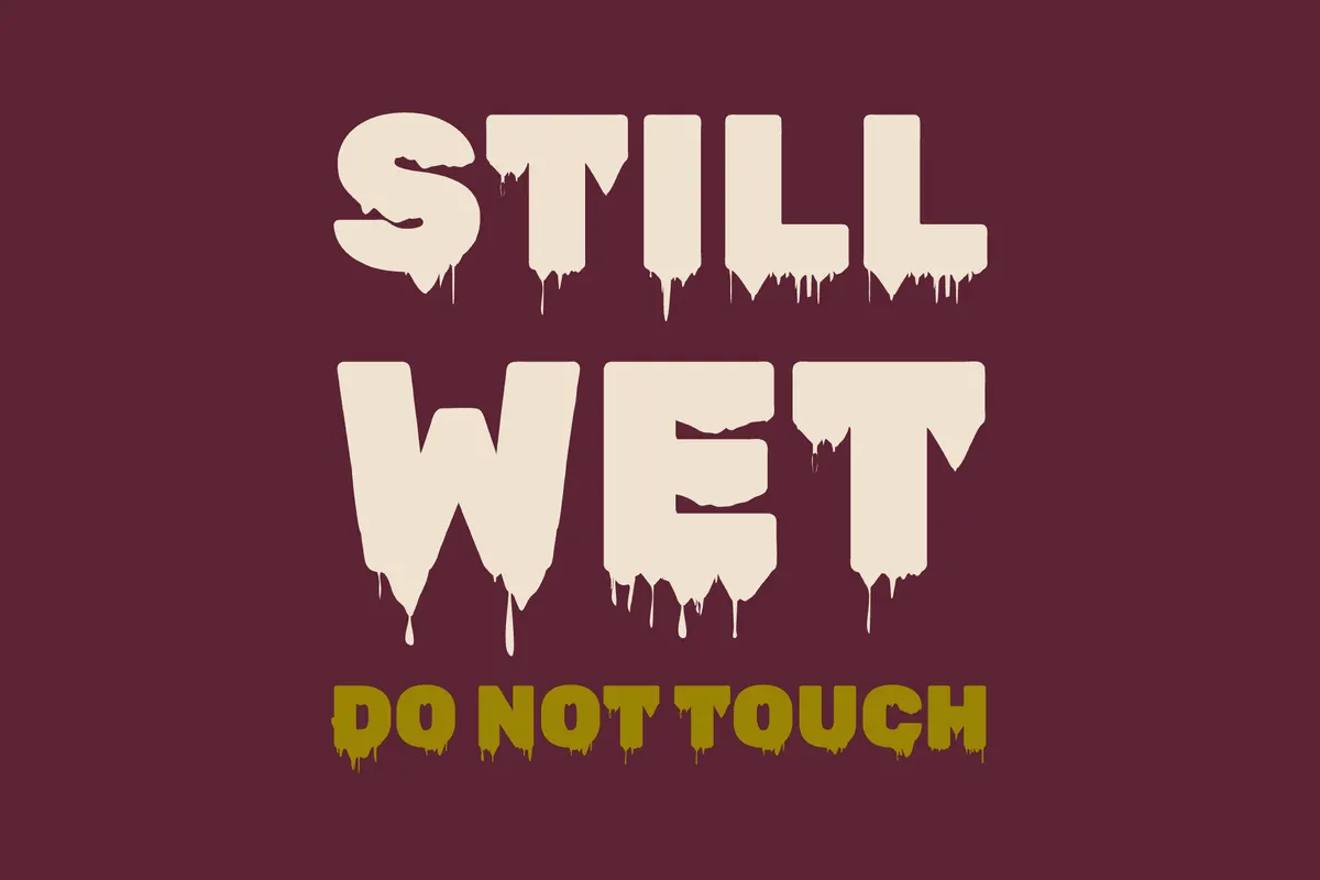 Rubik Wet Paint -Free Paint Drip Display Font