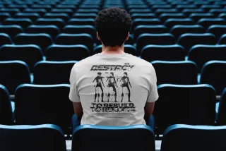 Back View T-shirt Mockup