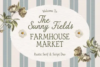 The Sunny Field - Rustic Serif & Script Duo