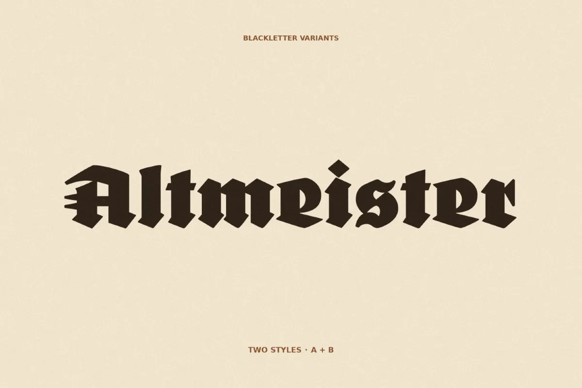 FDI Altmeister Blackletter Font