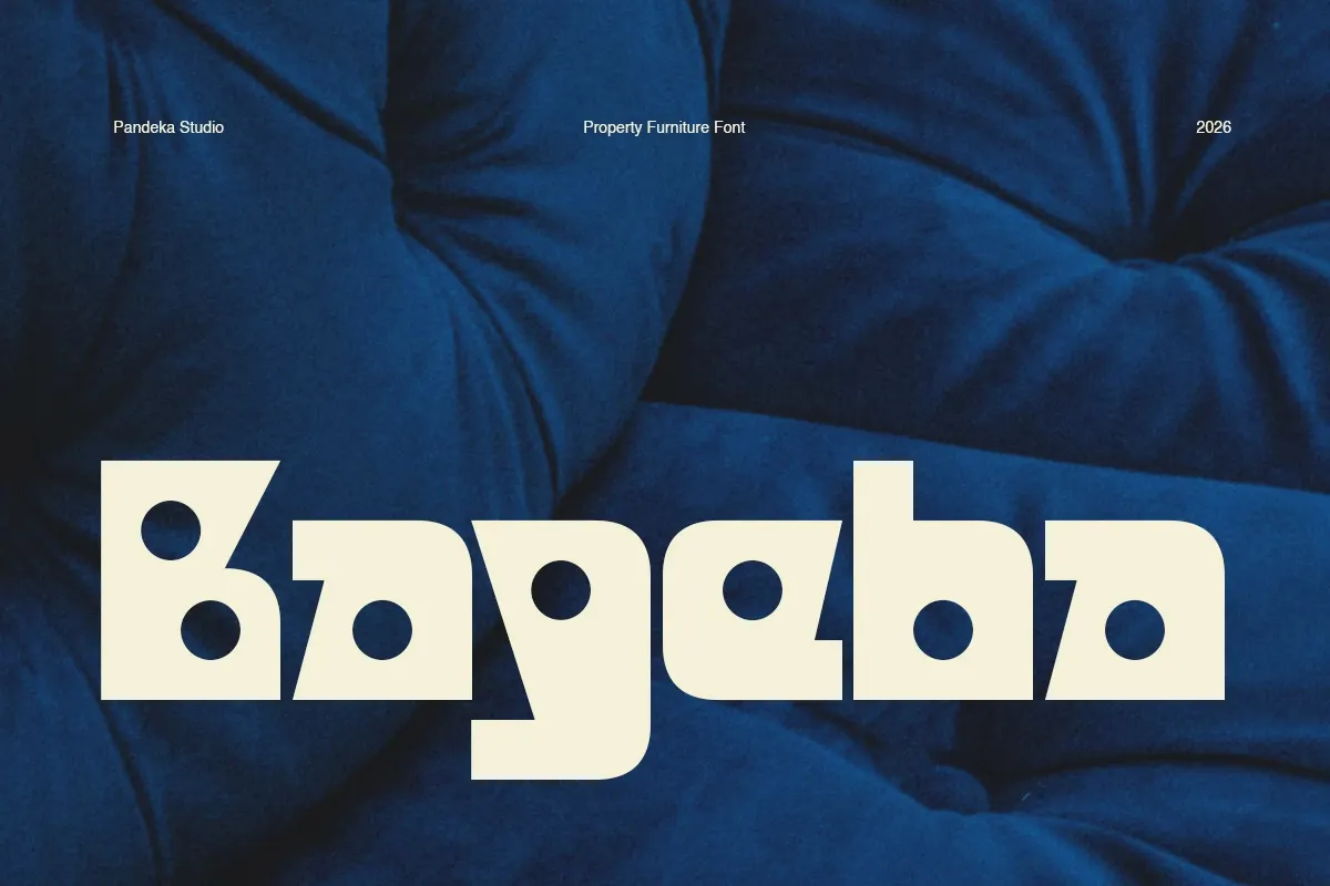 Bageba - Bold Geometric Display Font