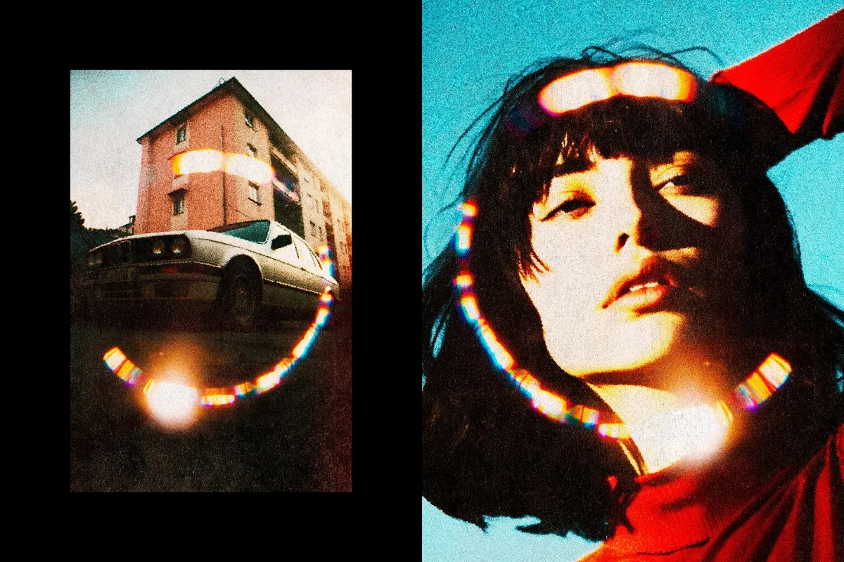 Retro Aura Leak Photo Effect