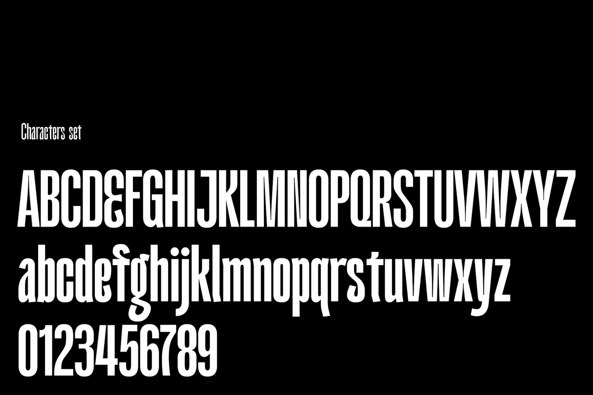 Kimotto Condensed - Bold Sans Serif Font