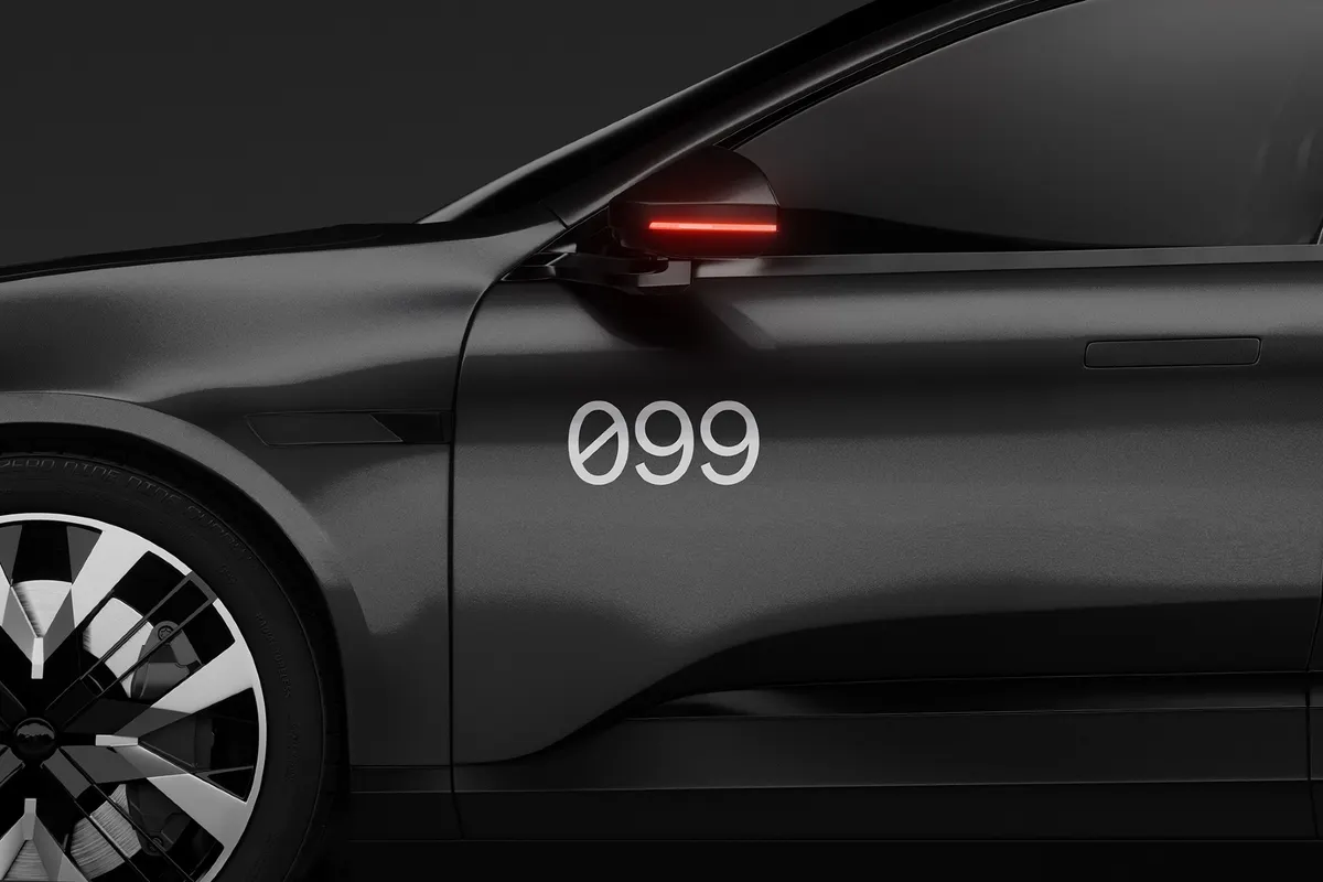 Car Door Sticker Mockup