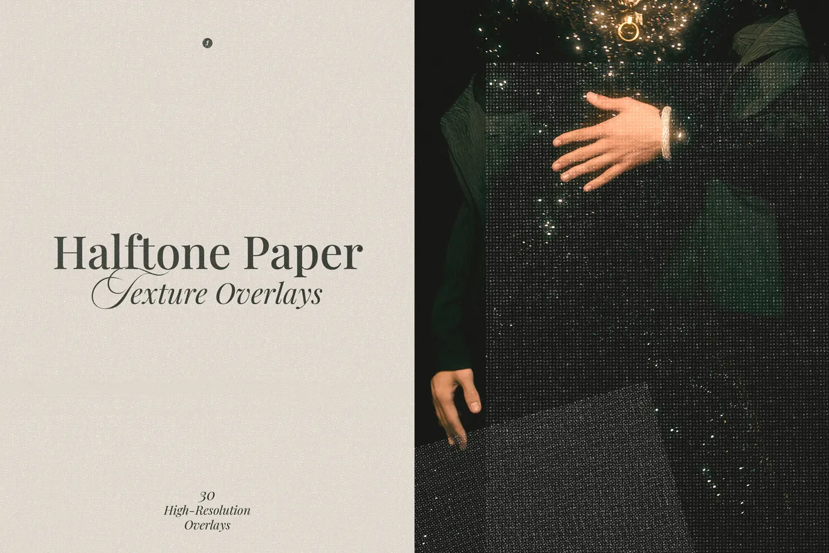 Halftone Paper Grain Overlays