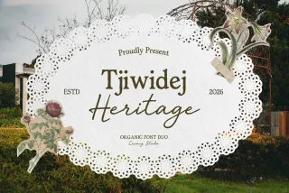 Tjiwidej Heritage – Serif & Script Font Duo