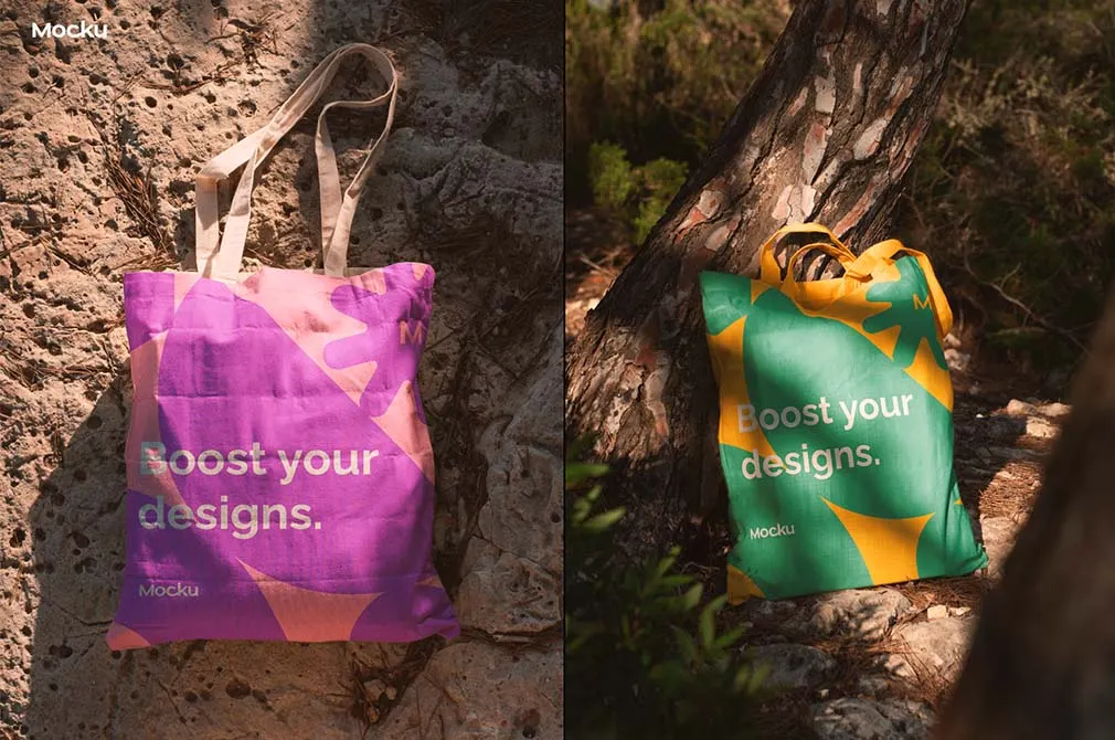 Summer Tote Bag Mockups Collection