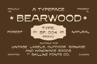 Bearwood - Forest Inspired Typeface
