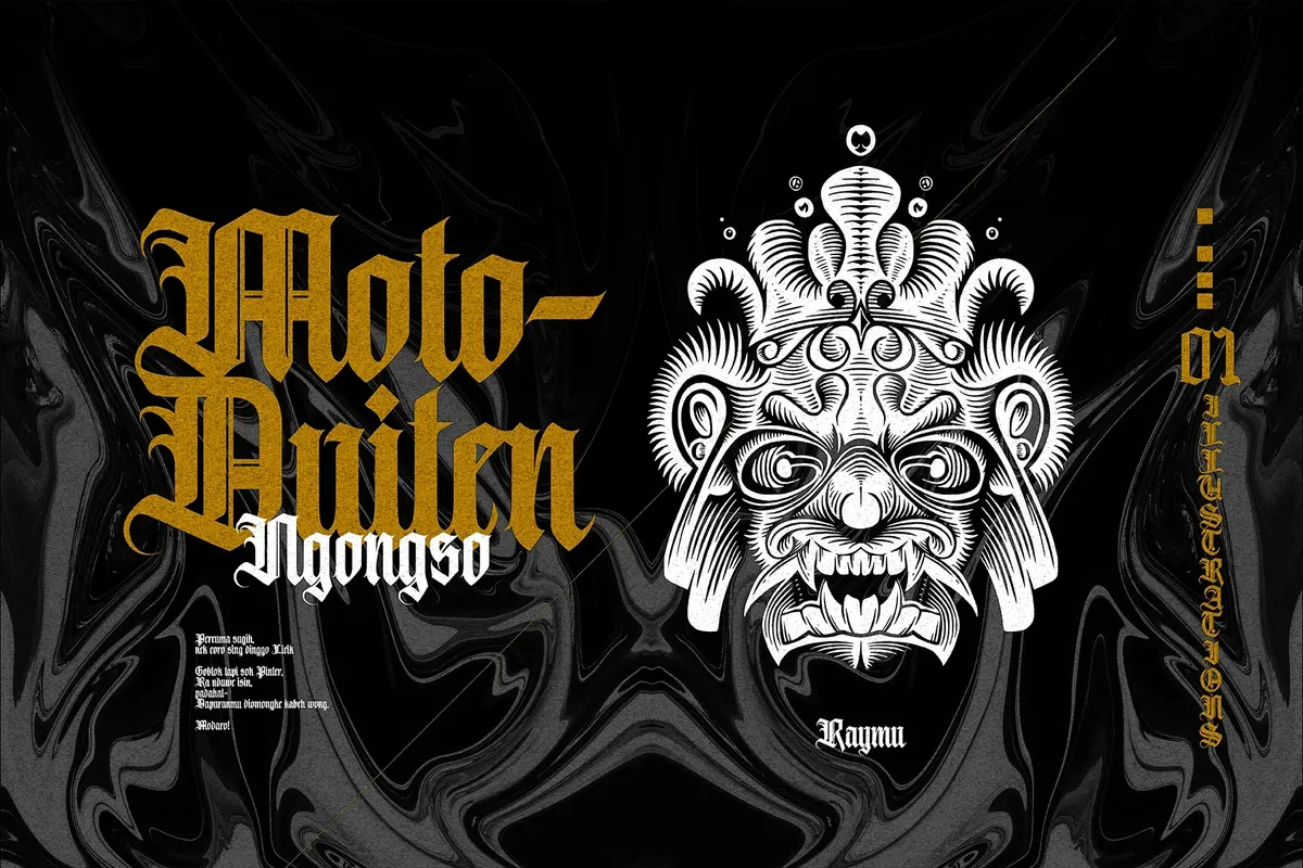 Avestrava - Ornamental Blackletter Font