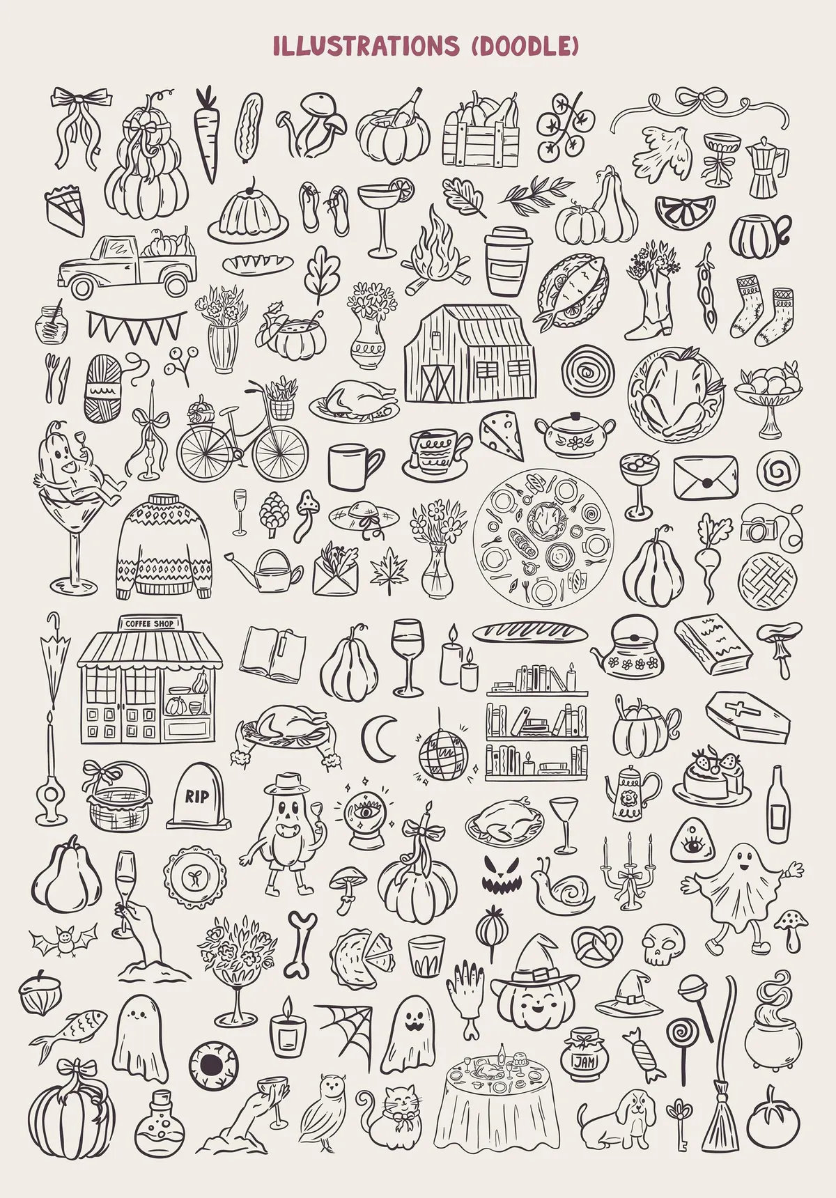 Autumn Holidays Clipart Bundle
