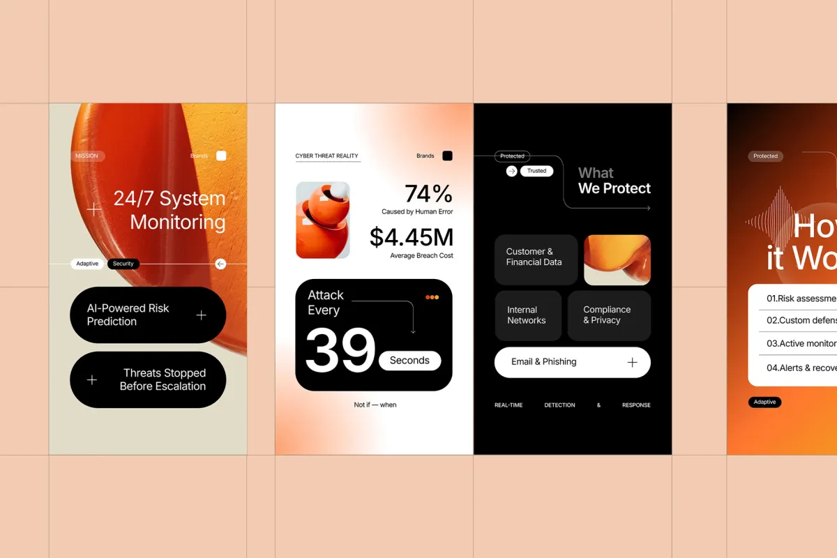 Cybersecurity Instagram Templates for Affinity