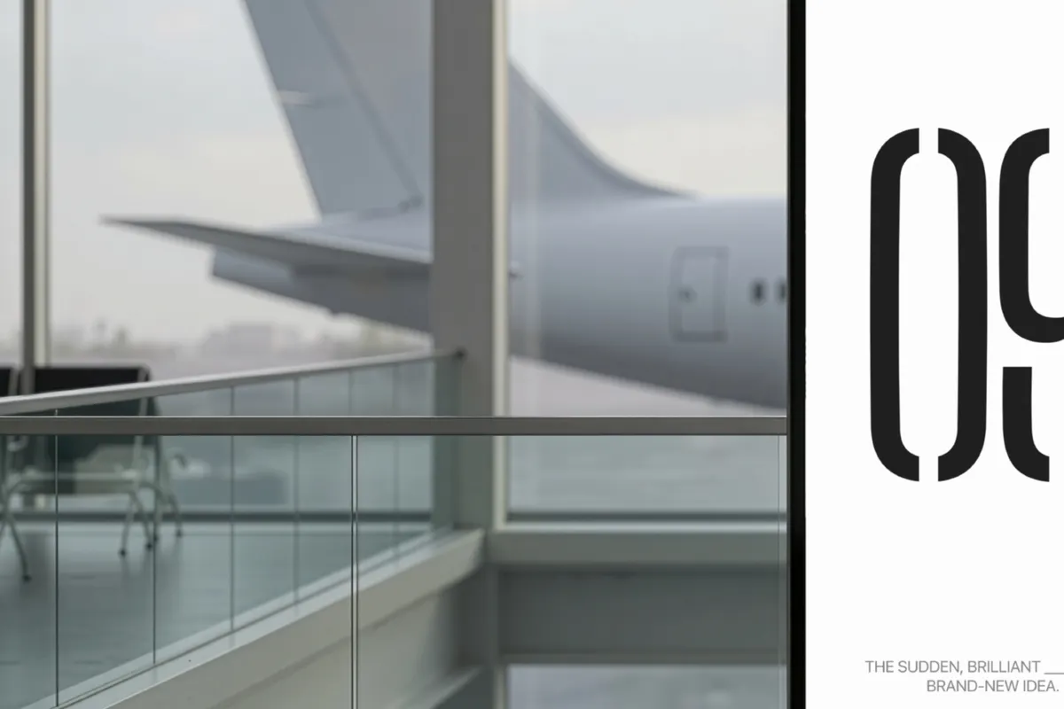 Airport Terminal Screen Mockup
