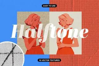 Halftone Vector Textures