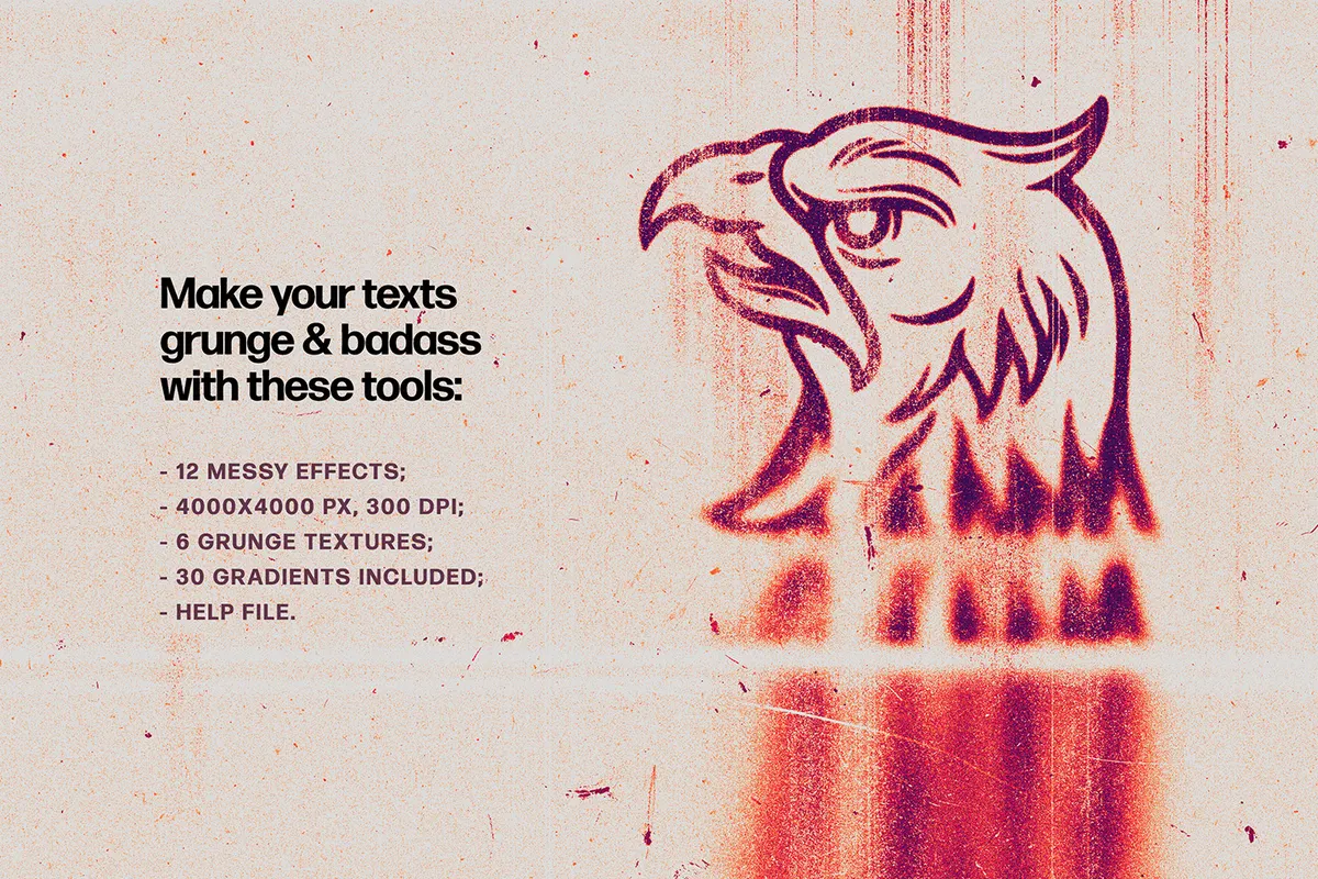 Printed Mess Text & Logo Effects Collection