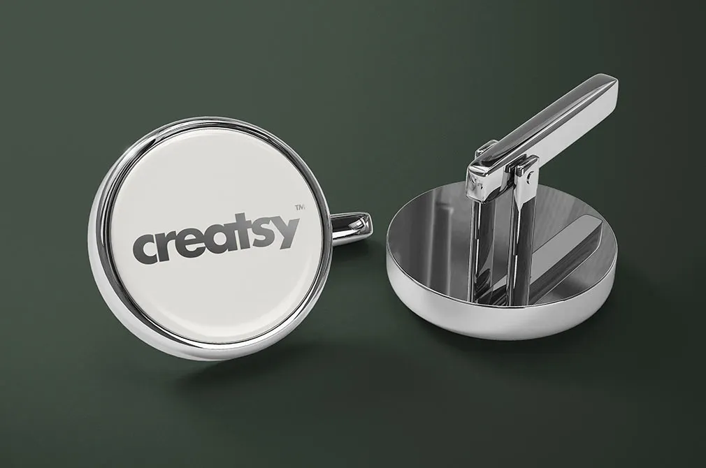 Cufflinks Mockup Set