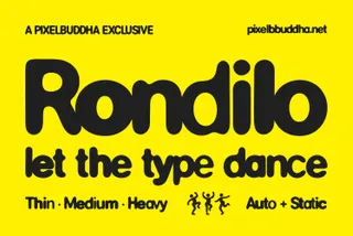 Rondilo – Playful Rounded Display Font