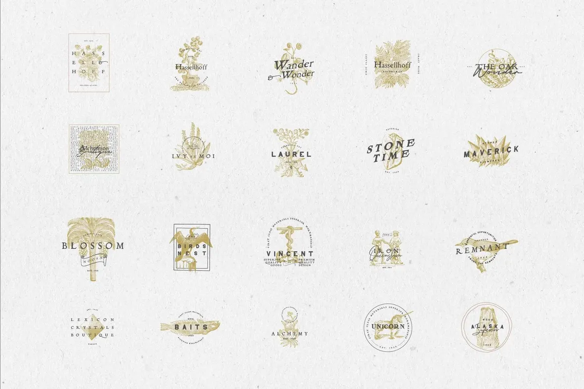 Vintage Logo Creator Kit