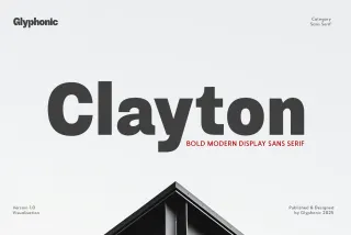 GC Clayton - Modern Bold Display Sans