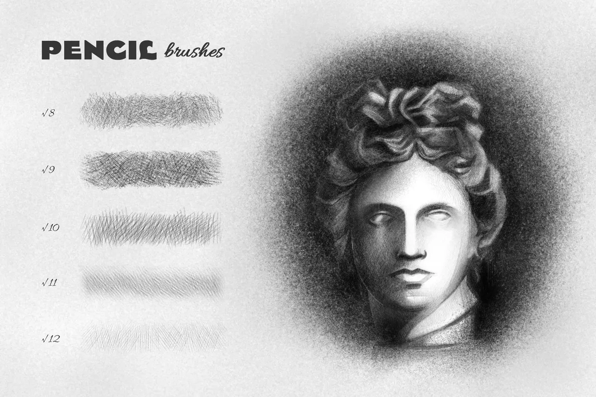 Pencil Photoshop Brushes