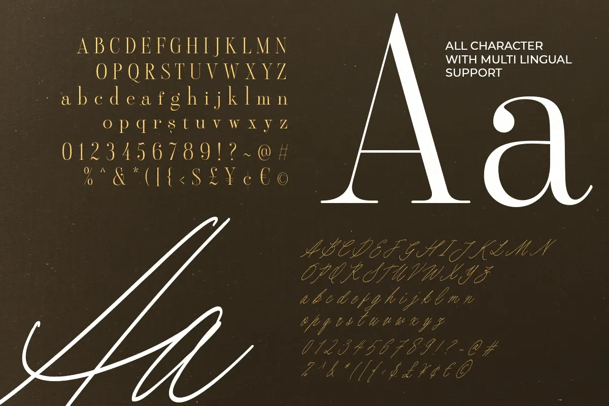 Couple Match - Luxury Font Duo