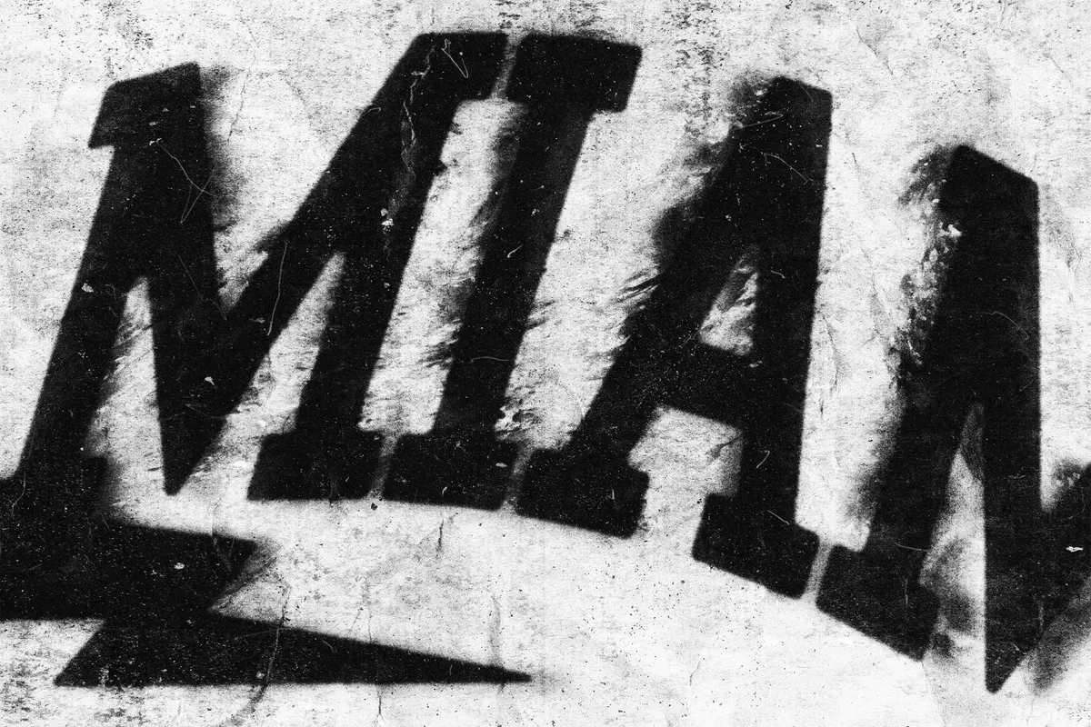 Distressed Misprint Text Effect